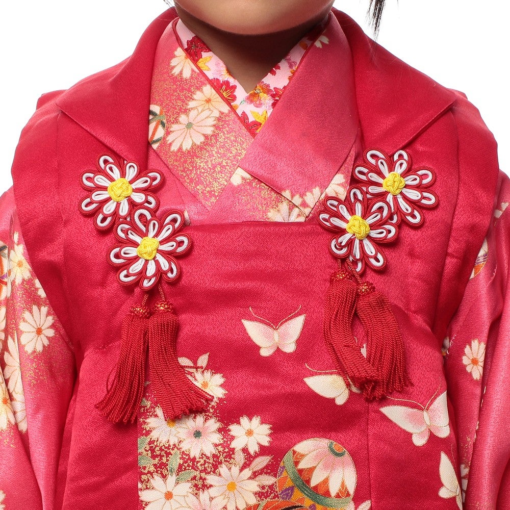 [レンタル] 七五三/節句 被布セット 3歳女の子 手毬 気品の宅配レンタル - 3