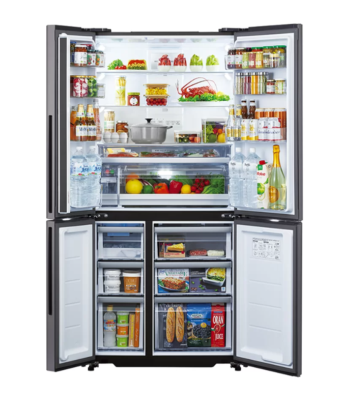 [レンタル] [512L][ファミリー向け][観音開き]アクア AQR-TZA51R 冷凍冷蔵庫 ダークシルバー - 3