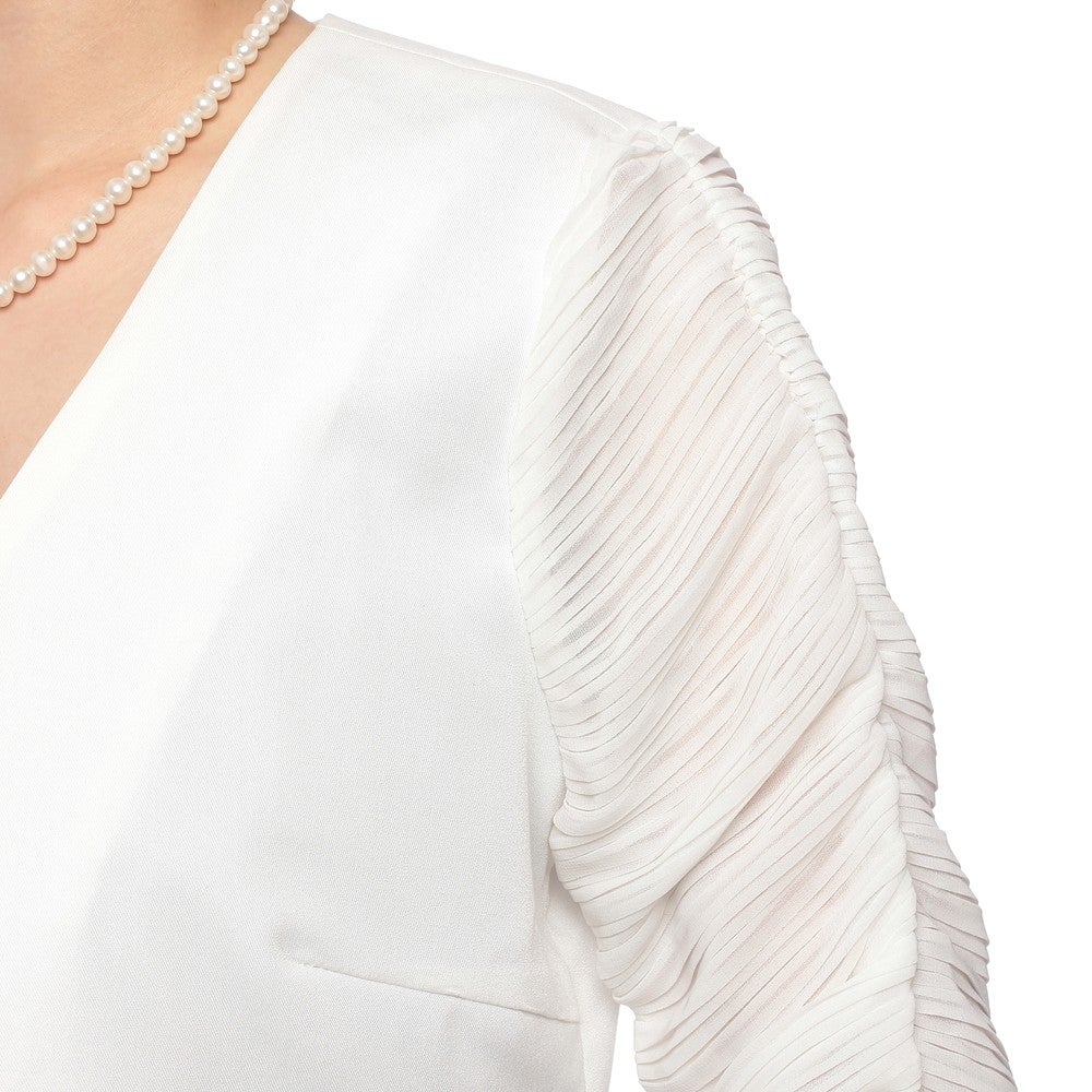 [レンタル] レディース くしゅくしゅシフォン 7分袖 ボレロジャケットの宅配レンタル - 13