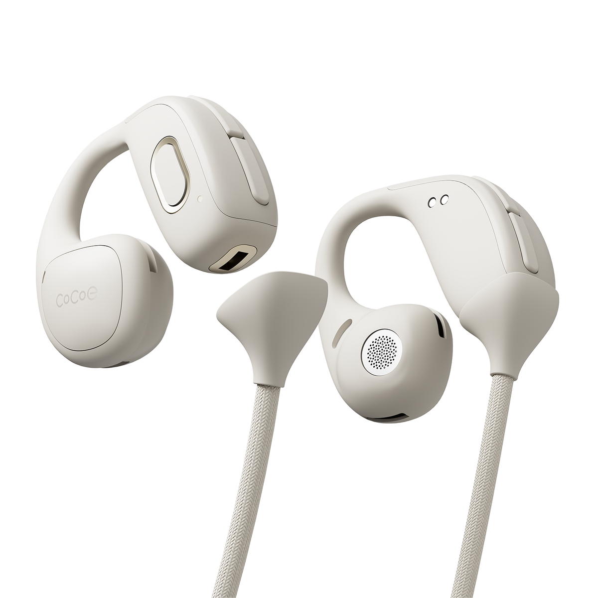[レンタル] cocoe Ear(ココエイヤー) オープンイヤー型 集音器 ベージュ