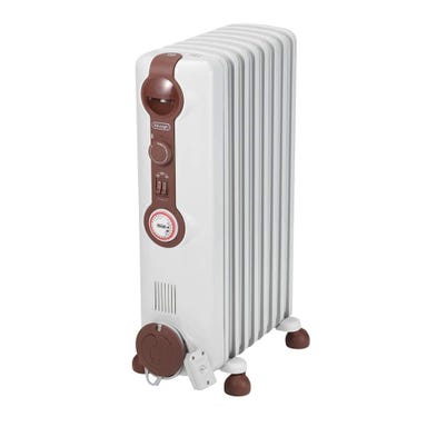 [2015年発売モデル] デロンギ JR0812-BR オイルヒーター 1200W ホワイト＋ブラウン (暖房目安 8～10畳)