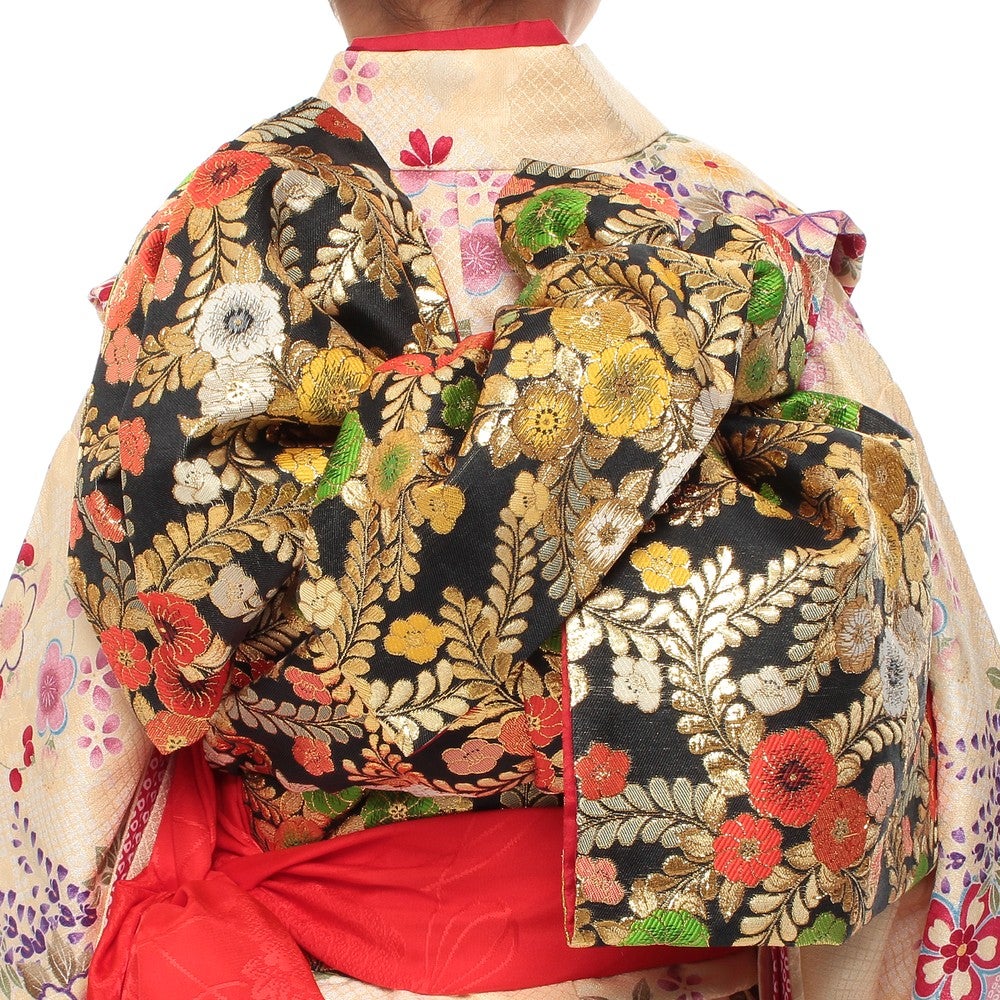 [レンタル] 七五三/節句 着物セット 7歳女の子 艶やか 花々の宅配レンタル - 4