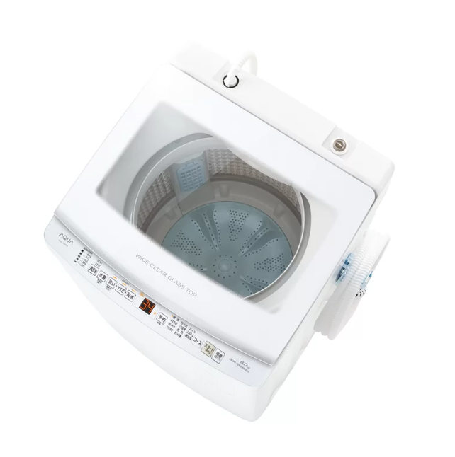 [レンタル] アクア AQW-V8R 8kg 全自動洗濯機 - 2