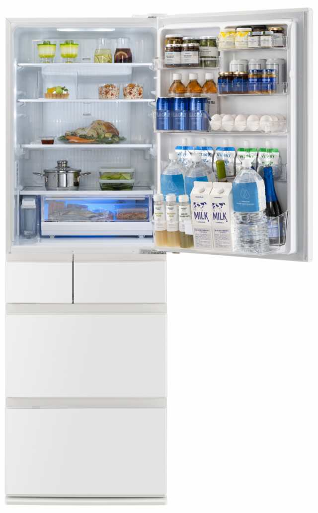 [レンタル] [406L][ファミリー向け][右開き]パナソニック 冷凍冷蔵庫 NR-E41EX1 - 3