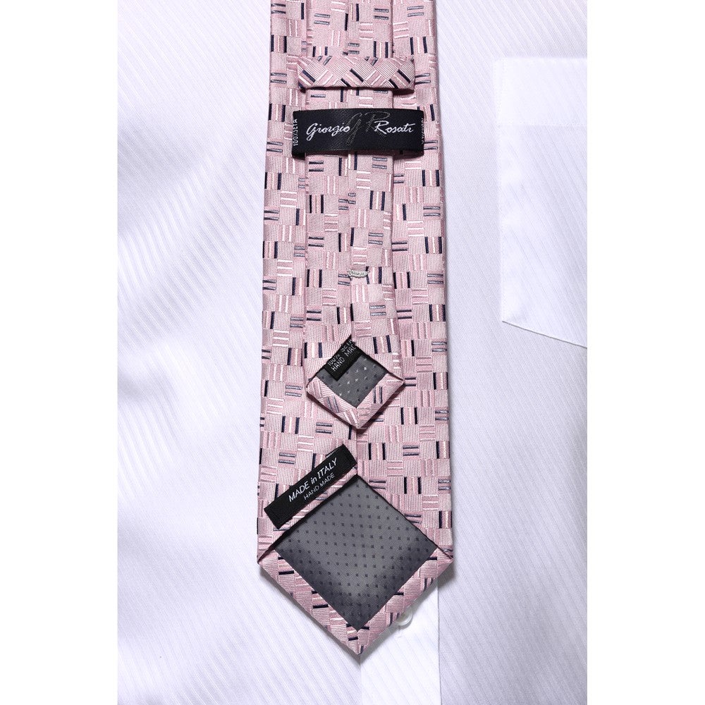[レンタル] giorgio Rosati メンズネクタイ シルク ピンク チェッカー柄の宅配レンタル - 3