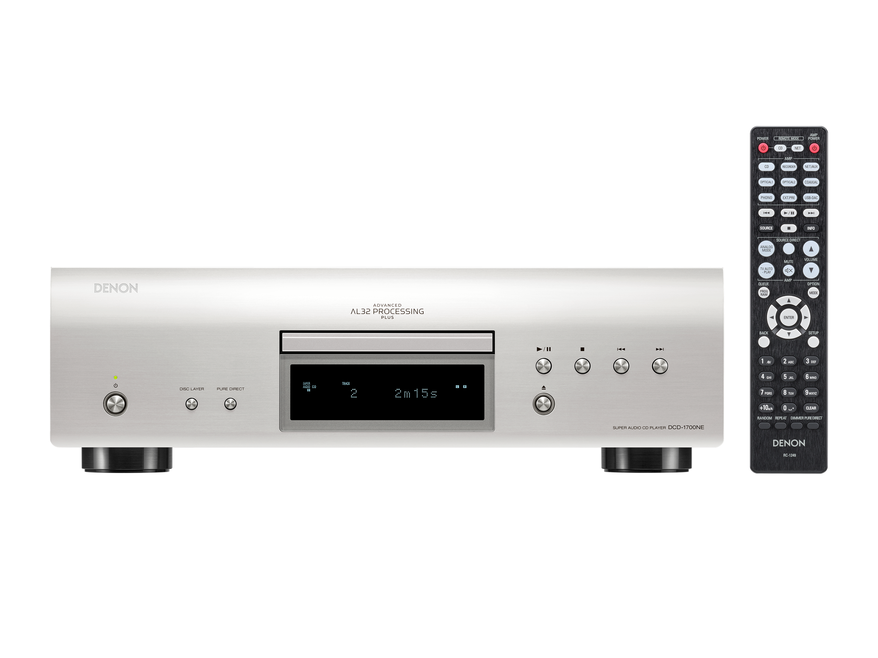 DENON DCD-1700NE 斜め - 2