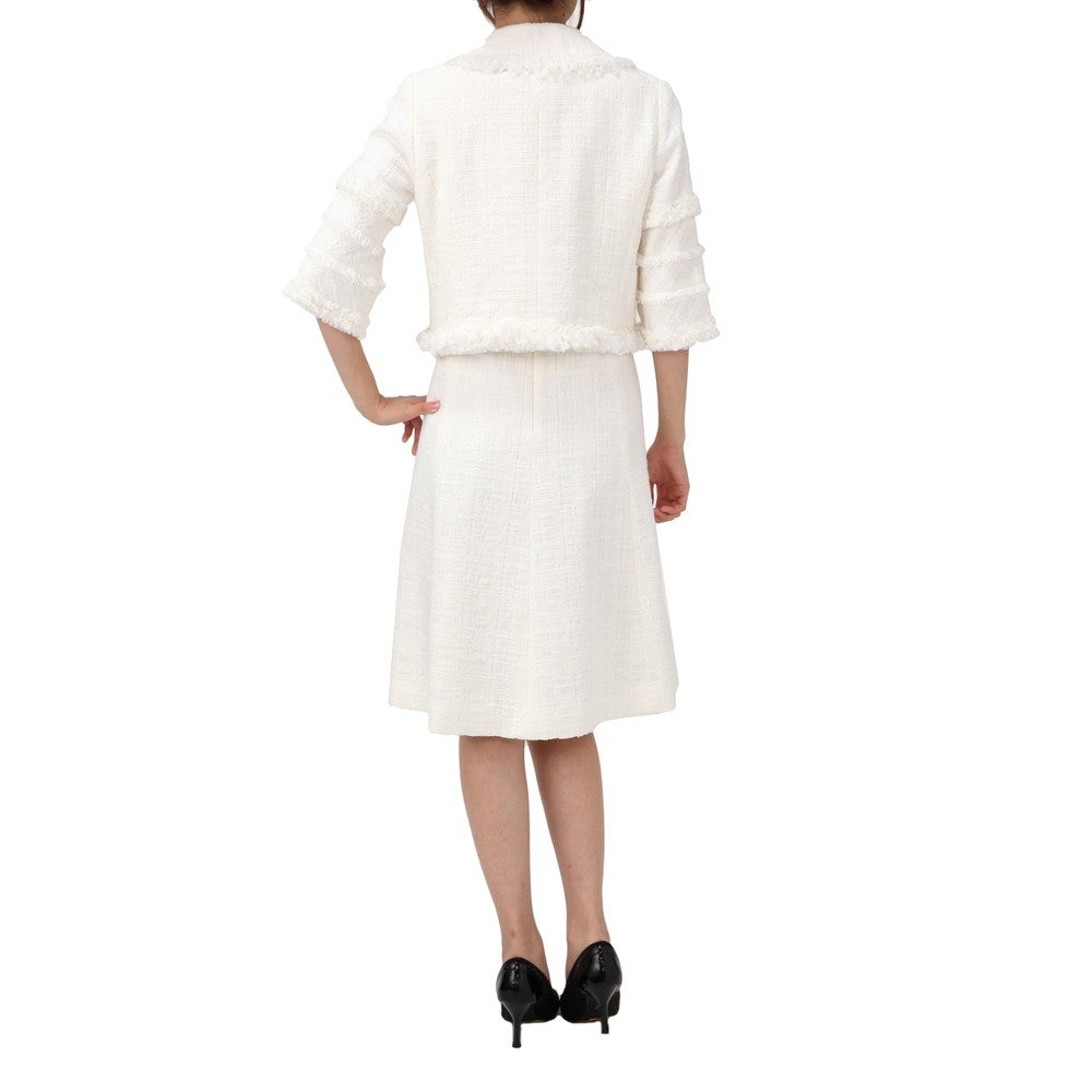 [レンタル] トゥービーシック セレモニースーツ2点セット(ジャケット+ワンピース) ホワイト / ベージュの宅配レンタル - 2