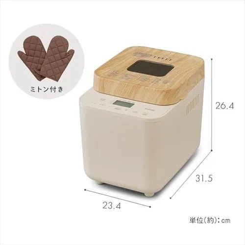 [レンタル] [1斤/餅つき]アイリスオーヤマ IBM-010-C ホームベーカリー - 17