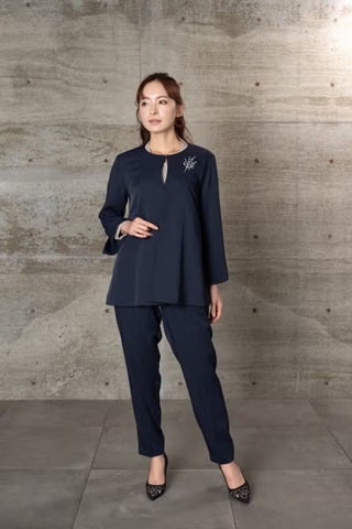 [レンタル] BELINDA DE CAPRIS ノーカラーAラインジャケット テーパード2P レディーススーツの宅配レンタル - 12