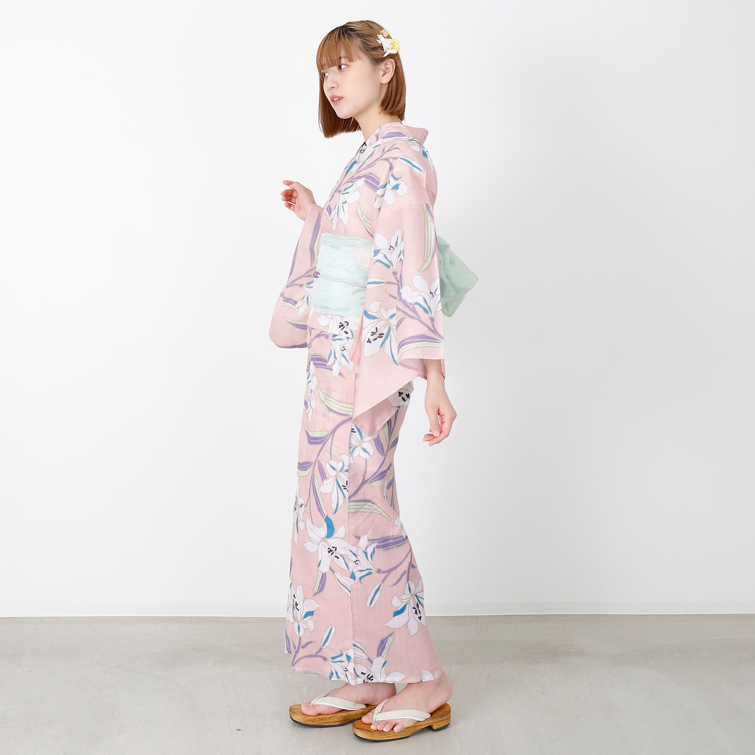 [レンタル] [2025新作]SION レディース浴衣 百合 フリーサイズの宅配レンタル - 4