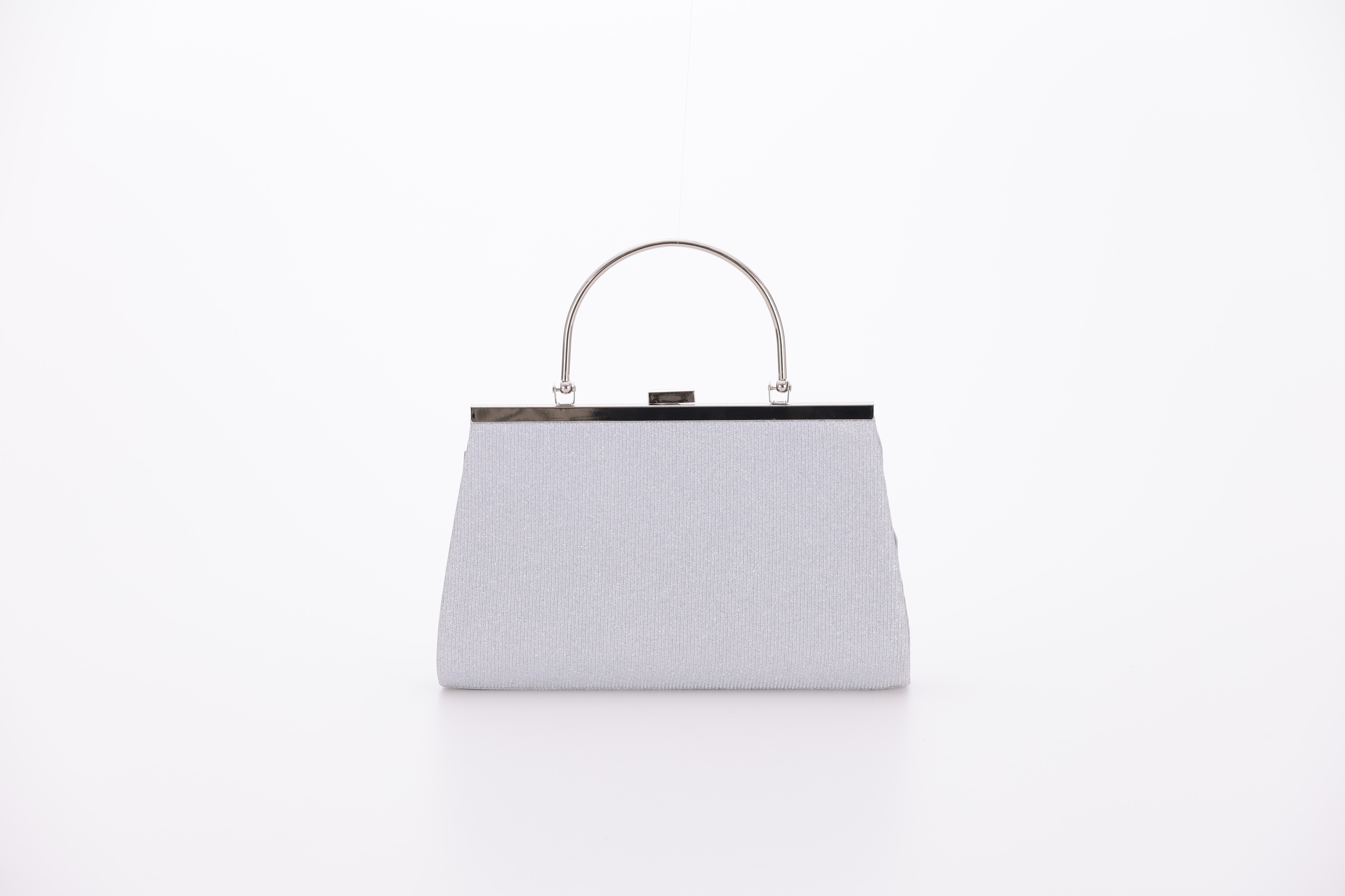 [レンタル] アートマリー メタルハンドルラメプリーツパーティーバッグ シルバーの宅配レンタル - 2