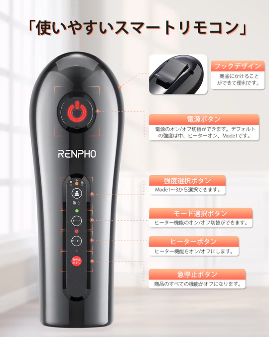 [レンタル] RENPHO レッグマッサージャー ヒーター付き