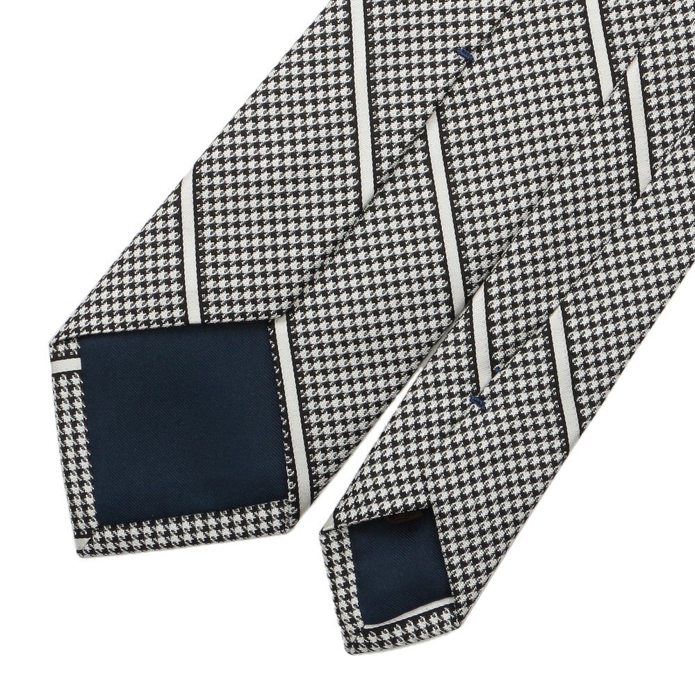 [レンタル] ユナイテッド・アローズ メンズネクタイ シルク ブラック 千鳥格子ストライプの宅配レンタル - 2