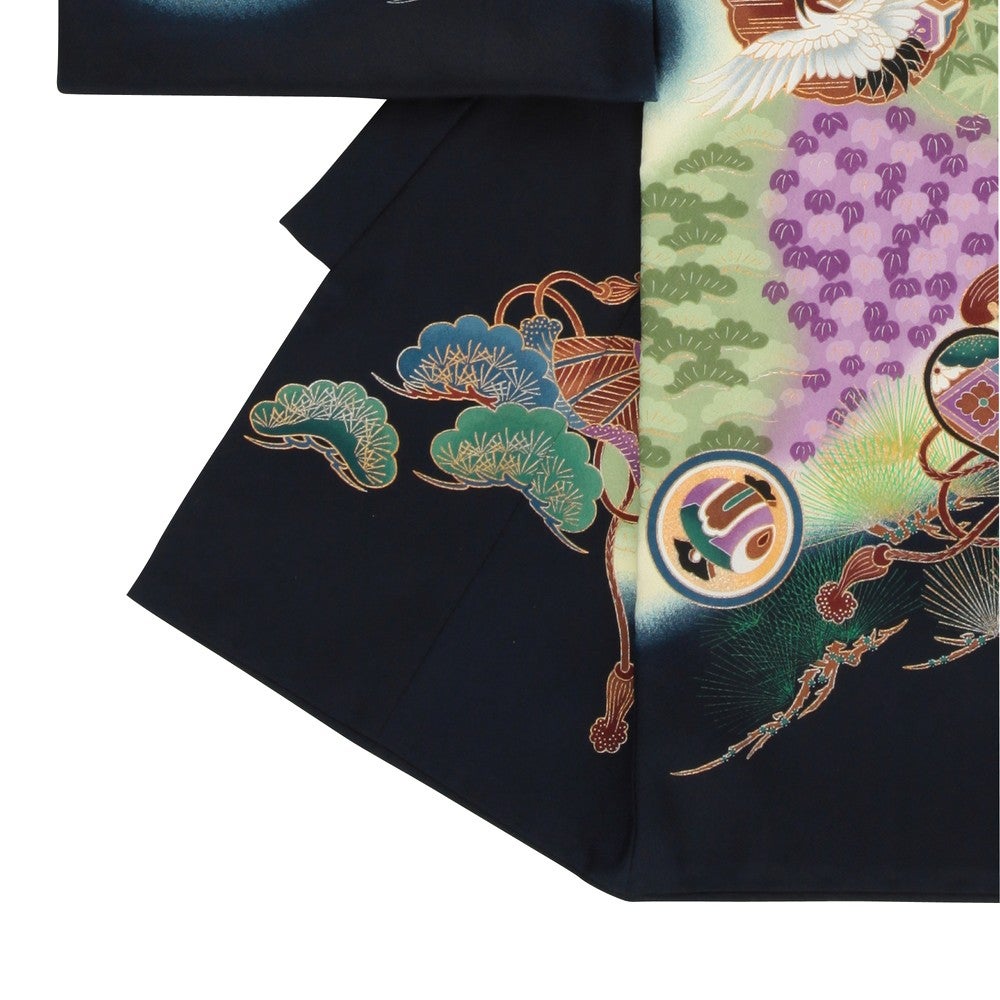 [レンタル] 男の子 お宮参り 産着レンタル6点フルセット 交織 兜 軍配の宅配レンタル - 2