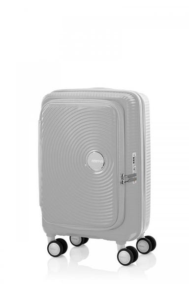 [1-3泊向けサイズ]AMERICAN TOURISTER CURIO スピナー55 エキスパンダブル 33L/拡張時42L ハードスーツケース クールグレー