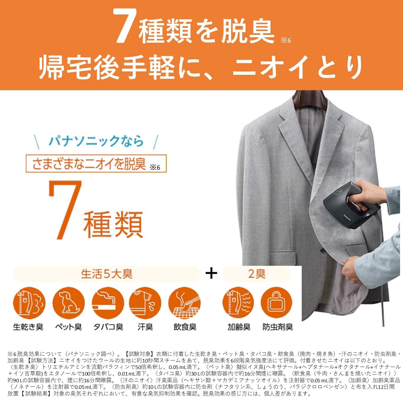 [レンタル] Panasonic 衣類スチーマー スチームアイロン 大容量・360°スチームモデル NI-FS760-C [アイボリー] - 5