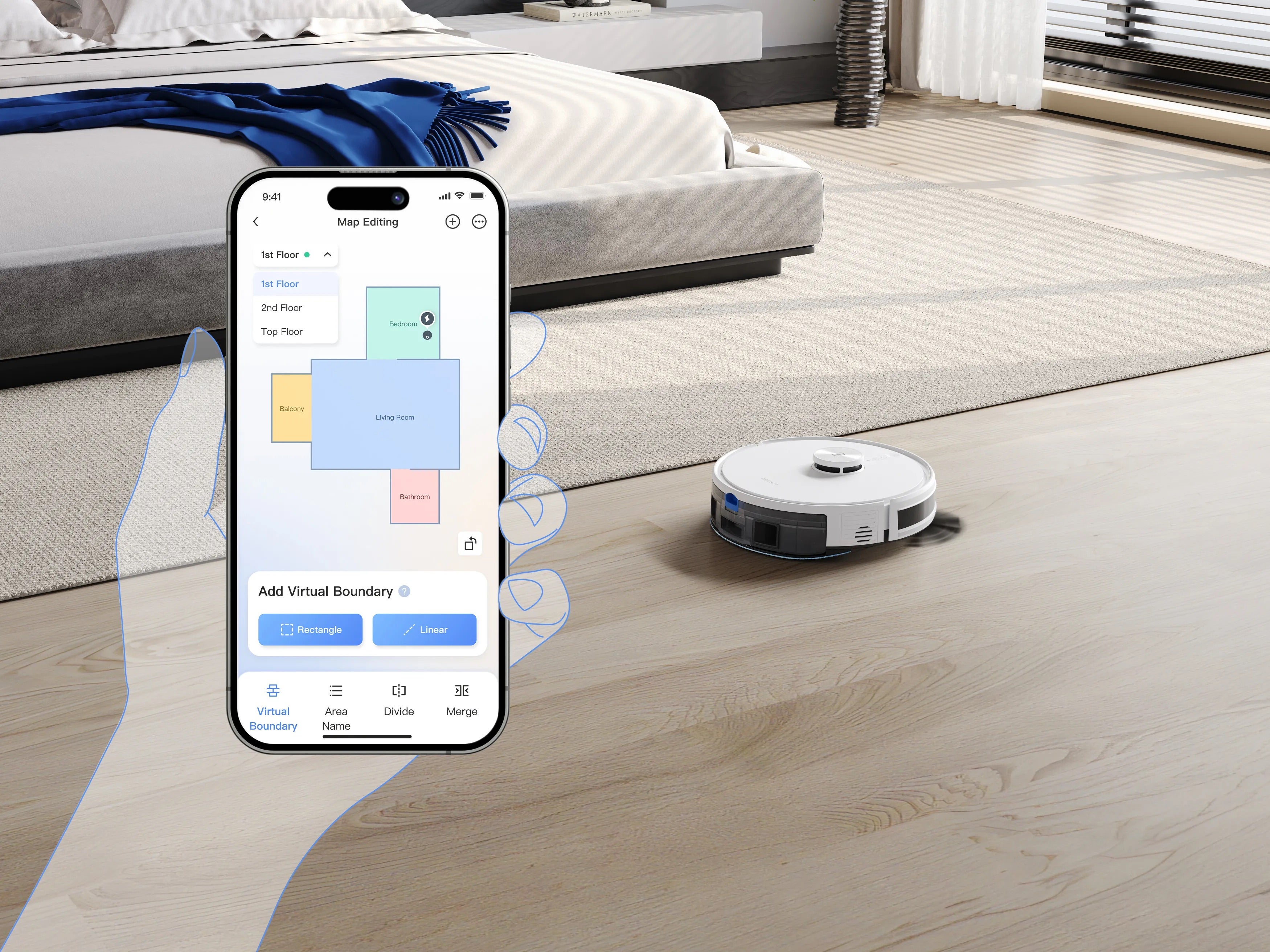 [レンタル] ECOVACS DEEBOT Y1 PRO PLUS ロボット掃除機 - 5