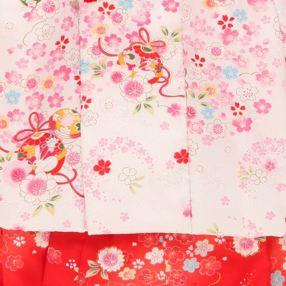 [レンタル] 七五三/節句 被布セット 3歳女の子 小花柄 華やかの宅配レンタル - 2