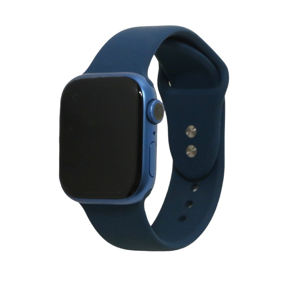 [レンタル] Apple Watch Series 7 GPS 41mm ブルーアルミニウムケースネイビースポーツバンド - 2