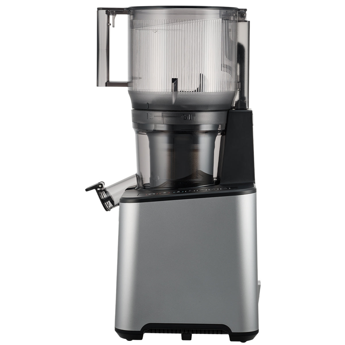 HUROM ヒューロム コールドプレスジューサー CP50 側面 プラチナシルバー - 2