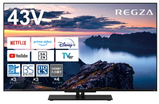 [レンタル] レグザ(REGZA) Z670N series 43Z670N 43V型 4K液晶テレビ