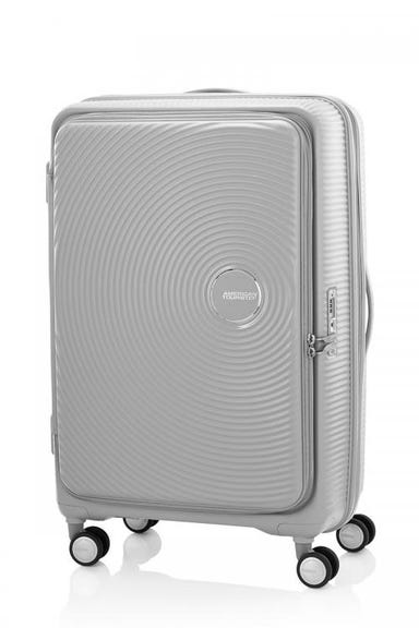 [8-10泊向けサイズ]AMERICAN TOURISTER CURIO スピナー75 エキスパンダブル 98L/拡張時114L ハードスーツケース クールグレー