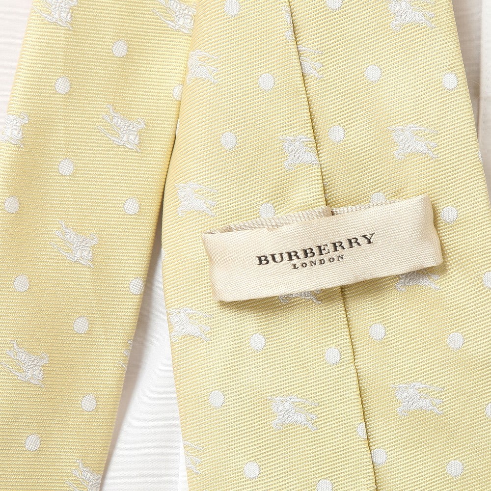 [レンタル] バーバリー メンズネクタイ シルク イエロー ドットの宅配レンタル - 3