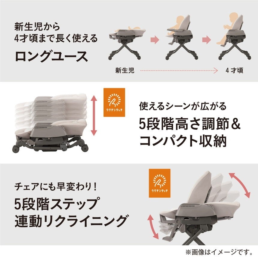 電動　オルゴール、揺れ付き　コンビチェア レンタル] コンビ ホワイトレーベル ネムリラ コードレス AUTO SWING