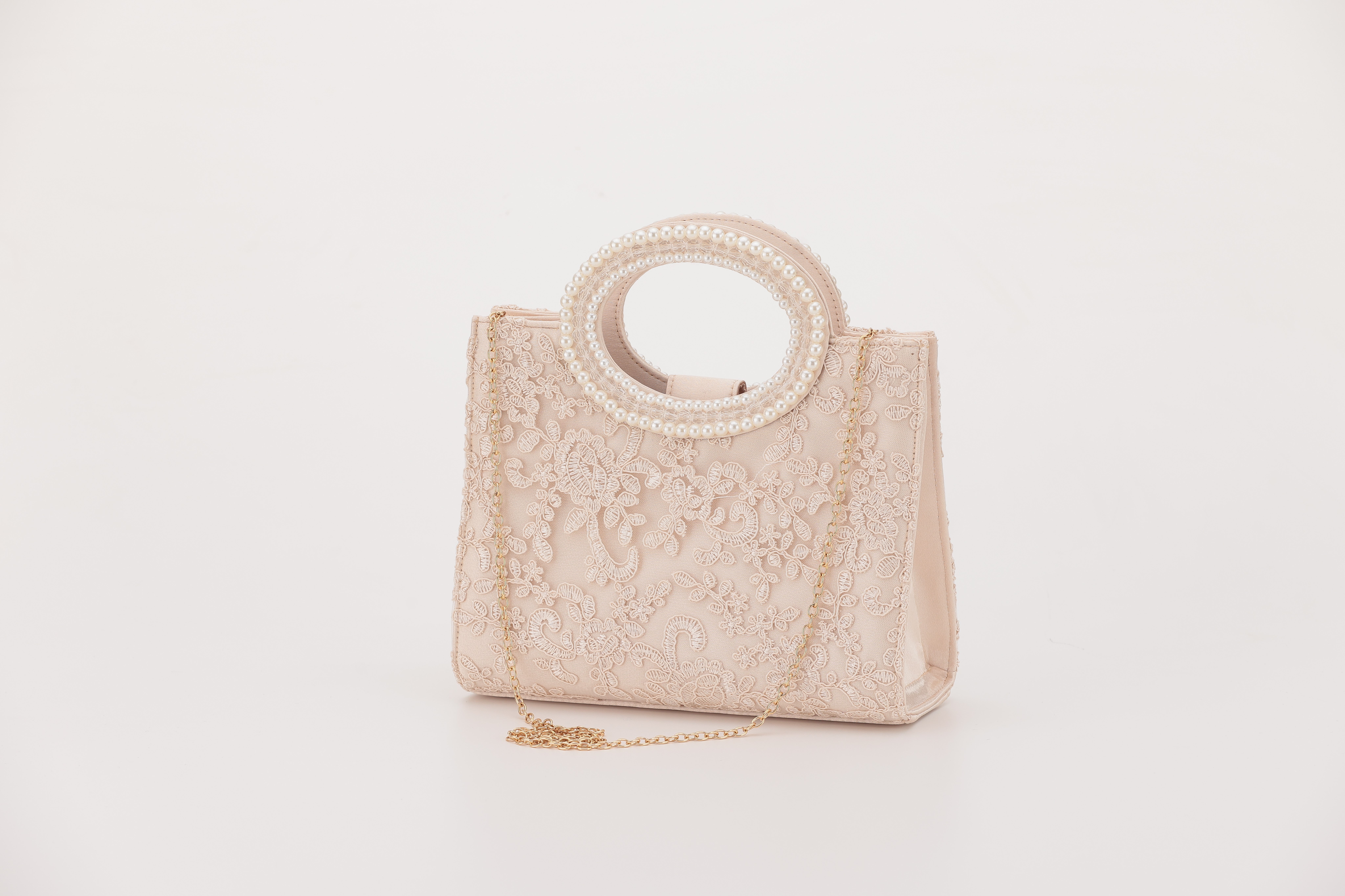 [レンタル] アートマリー ハンドパール刺繍パーティーバッグ ベージュの宅配レンタル - 4