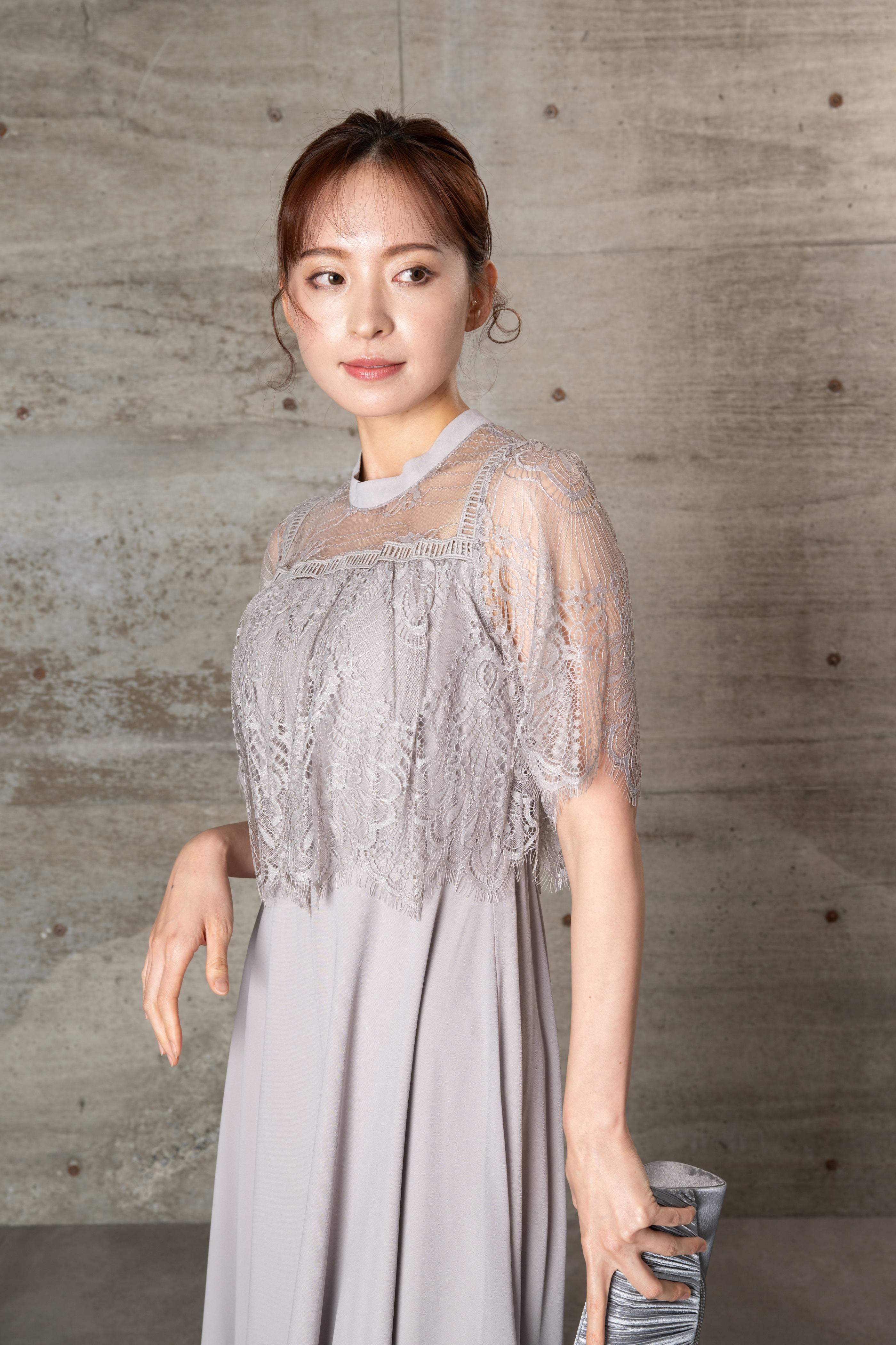 [レンタル] BELINDA DE CAPRIS スタンドカラーフレアドレスの宅配レンタル - 15