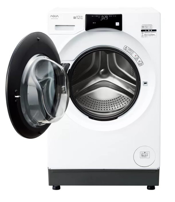 [レンタル] アクア 【左開き】AQW-SD12R ドラム式洗濯乾燥機 洗濯12kg/乾燥6kg - 3