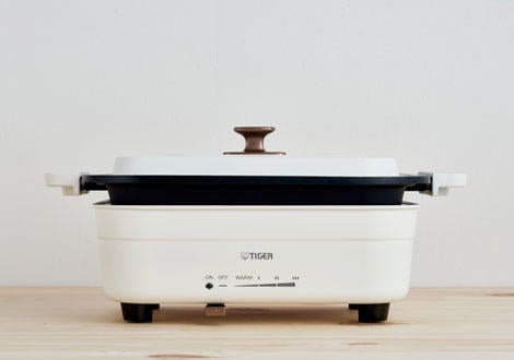 [レンタル] タイガー ホットプレート ダイニングプレート セラミックホワイト CRL-A200 WC - 3
