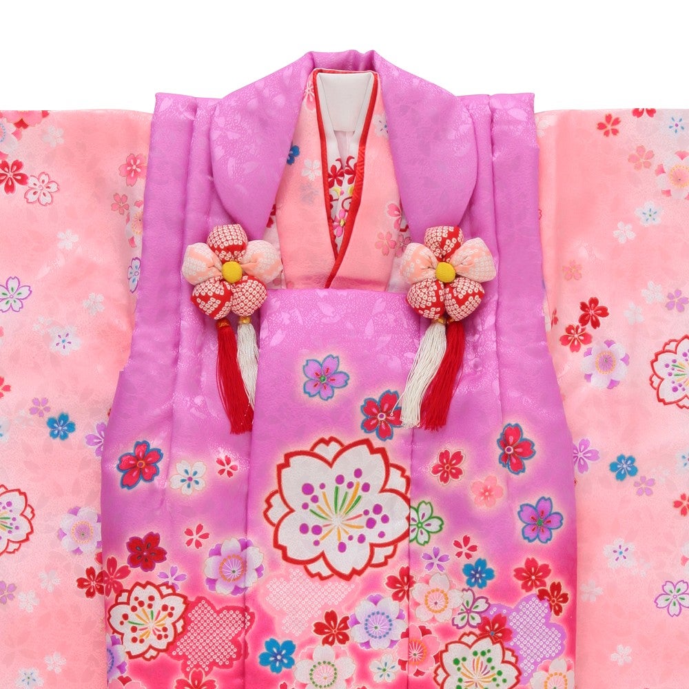 七五三/節句 被布セット 3歳女の子 桜模様
