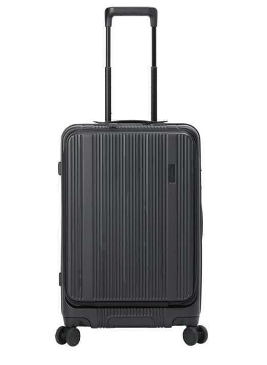 [レンタル] [3-5泊向けサイズ]BERMAS TRAVEL SMART No.60551 フロントオープン 53L 56cm ハードスーツケース マットブラック
