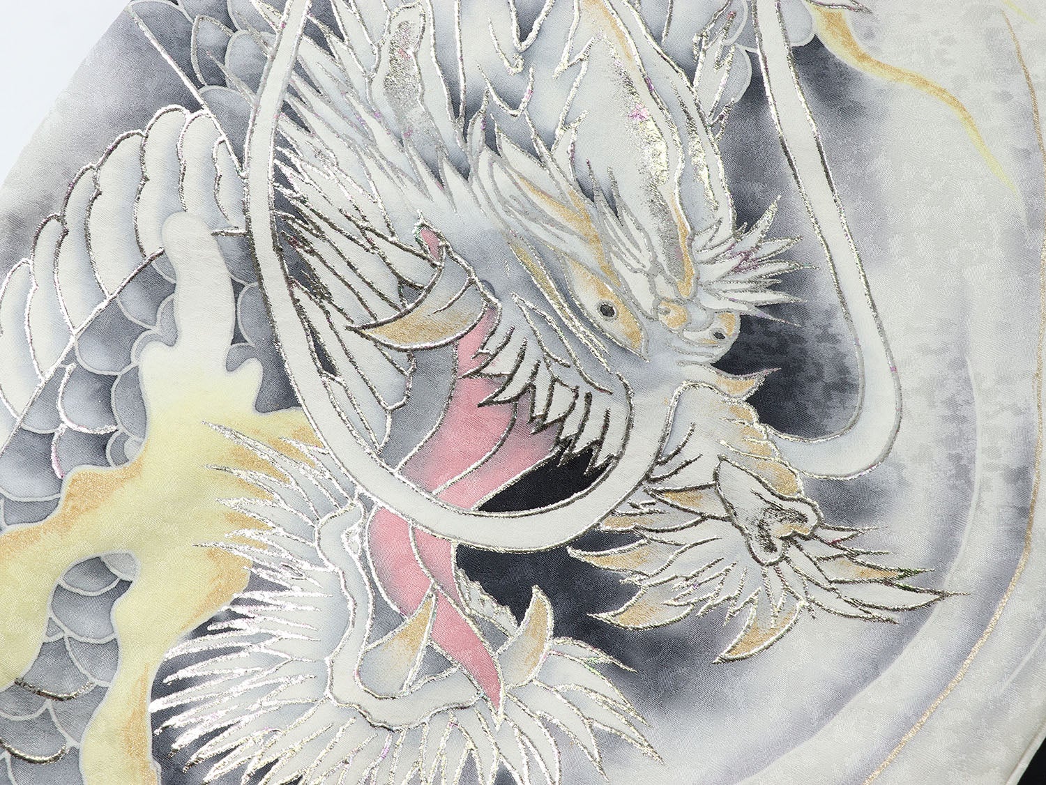 [レンタル] 男の子 お宮参り 産着 レンタル6点フルセット 正絹 銀彩天龍 紺色の宅配レンタル - 5