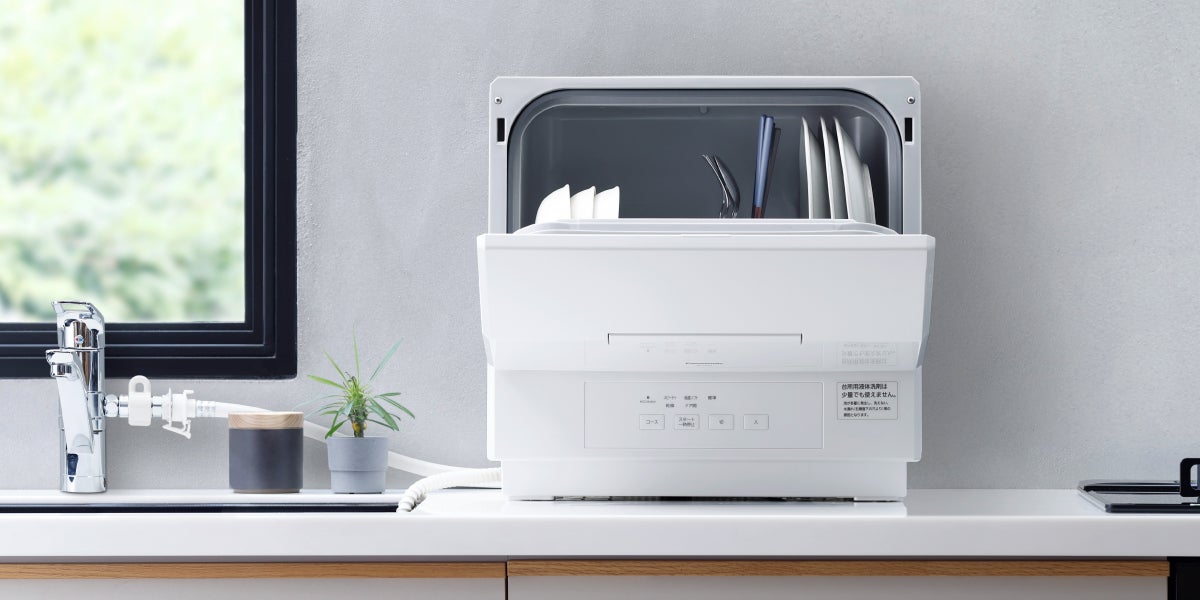 [レンタル] [～食器18点][新品]パナソニック 食器洗い乾燥機 NP-TCR5 分岐水栓対応 3人分 - 4