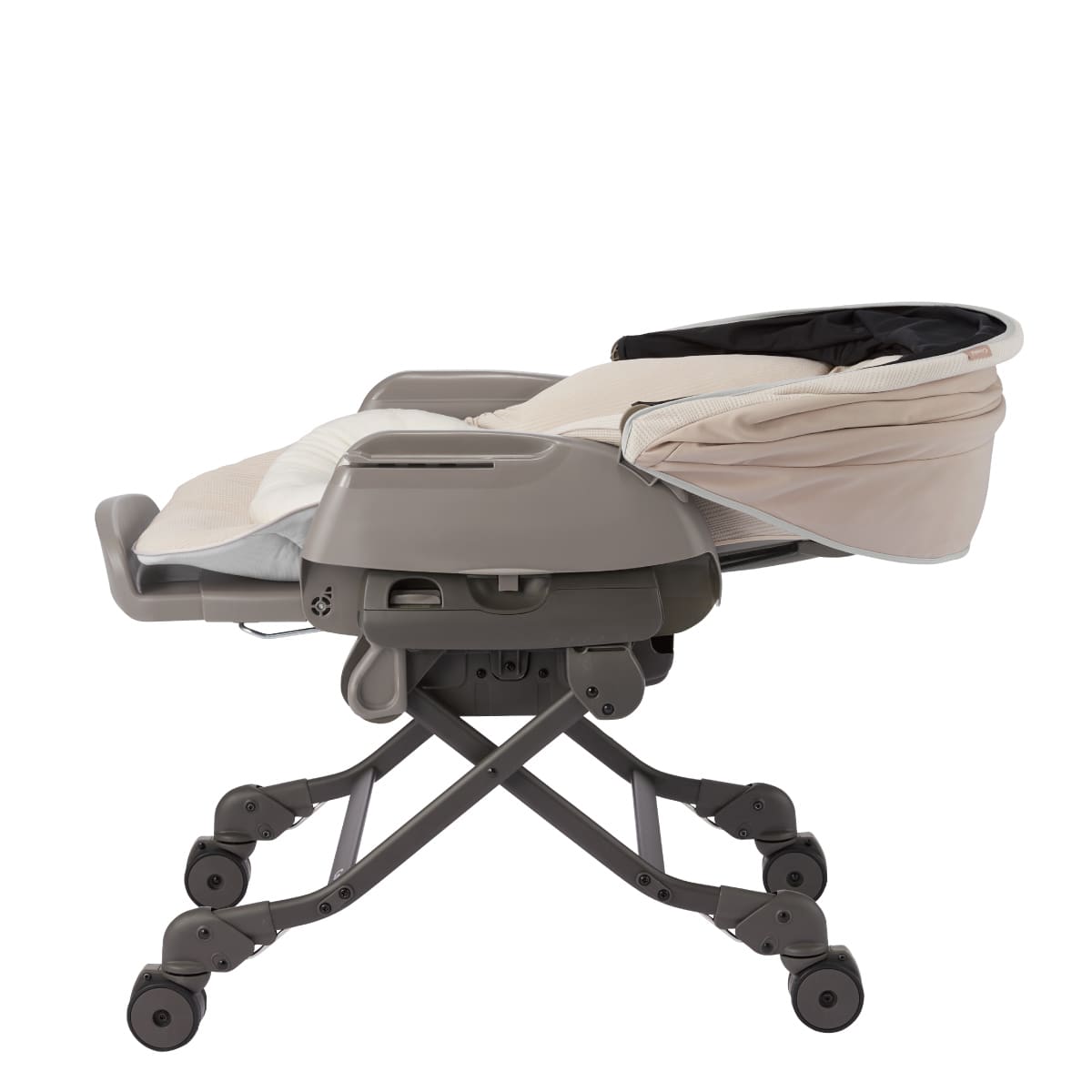 [レンタル] コンビ ネムリラ AUTO SWING BEDi Long スリープシェル EG+ ミルキーベージュ ベビーラック/ハイローチェア - 4