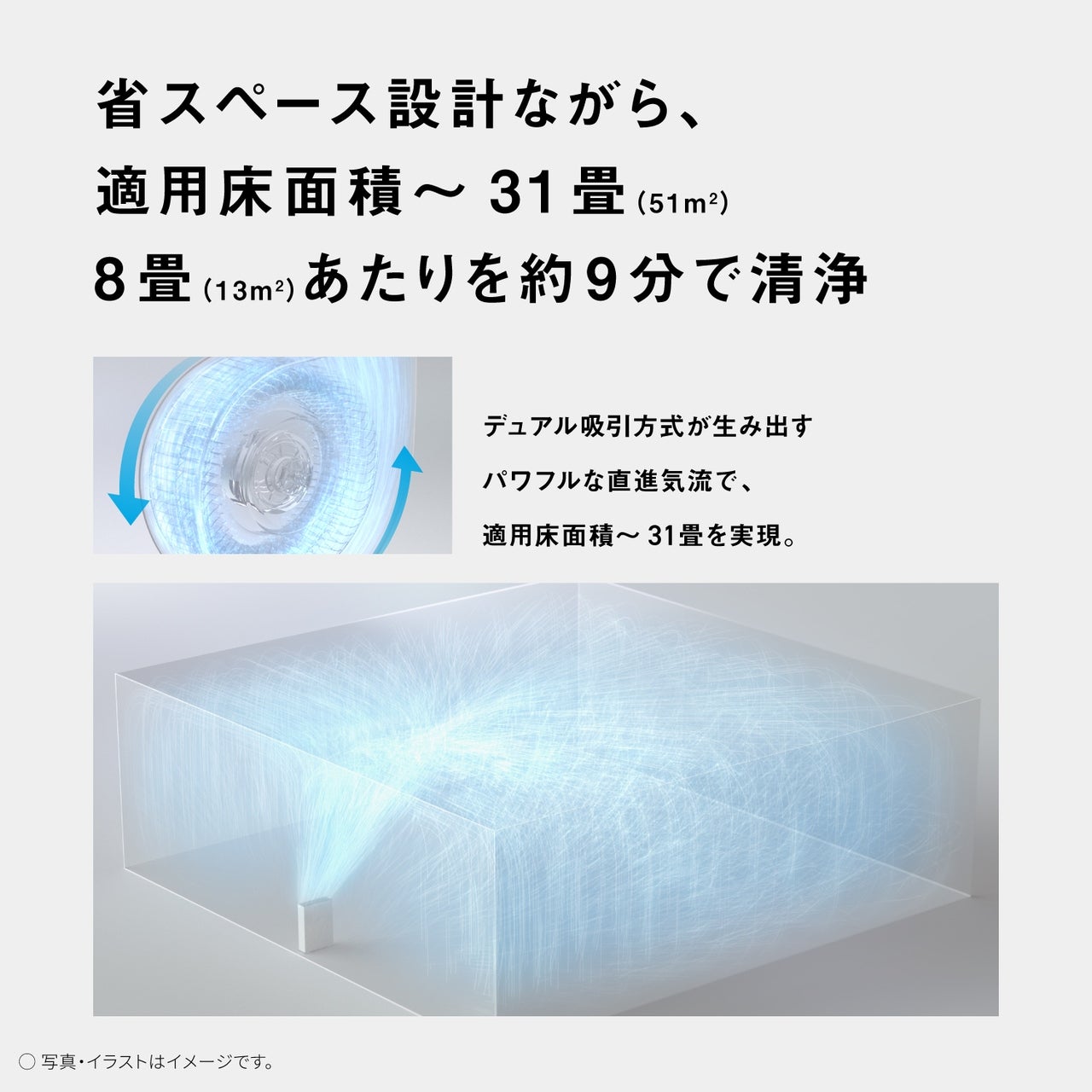 [レンタル] Panasonic 空気清浄機 F-PX70C（～31畳） - 10