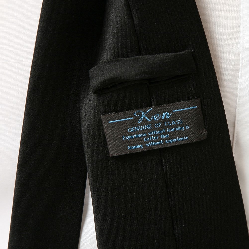 [レンタル] メンズネクタイ フォーマルブラック 無地の宅配レンタル - 3