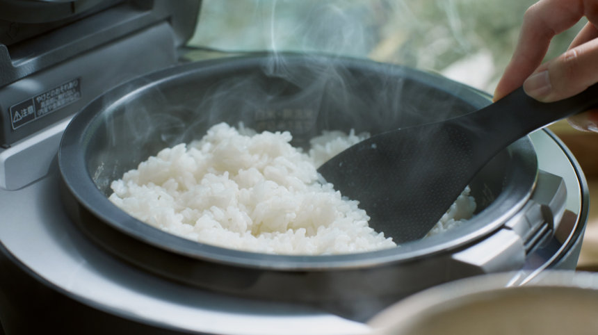 [1升炊き] パナソニック Wおどり炊き SR-X918E 可変圧力IHジャー炊飯器 内釜の炊きあがりとしゃもじ - 6
