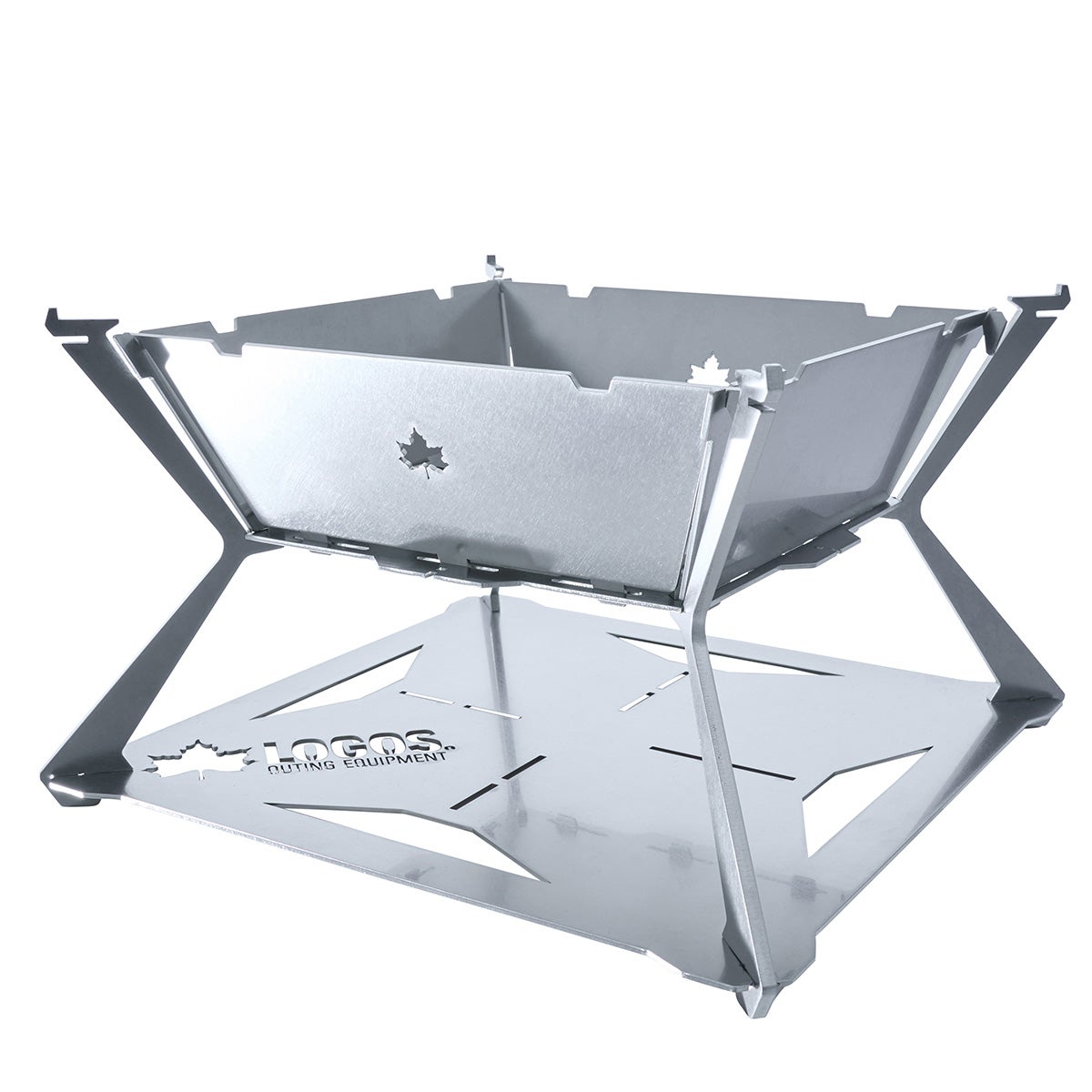 [レンタル] LOGOS (ロゴス) the ピラミッドマスター SOLO たき火台 耐火・断熱シート付セット - 2