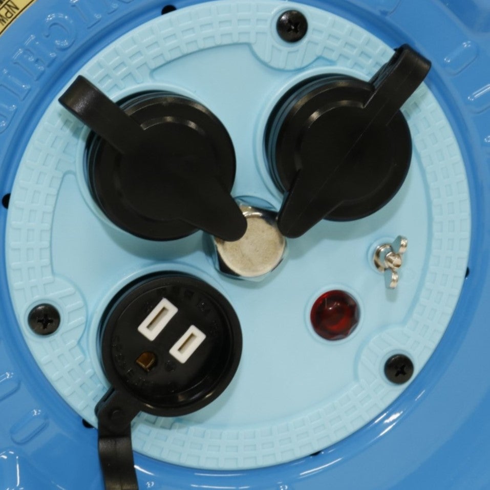 [レンタル] 日動工業 電工ドラム 100V 防雨防塵型 NPW-E23 アース付 20m - 2