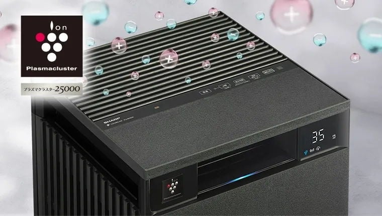 [レンタル] SHARP（シャープ） 空気清浄機 プラズマクラスター25000 FP-U120（空気清浄～53畳） - 6