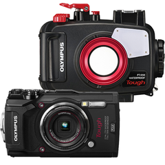 OLYMPUS 水中カメラ TG-5 Tough 水深45m防水ハウジング(PT-058) セット