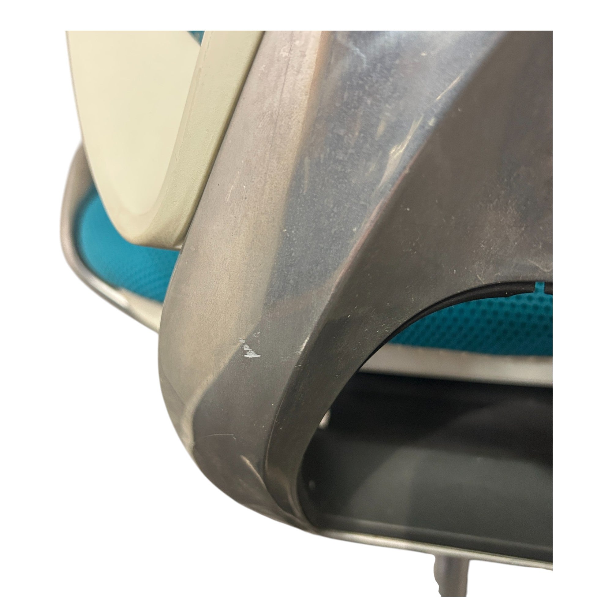 [レンタル] オカムラ サブリナ ハイバック 固定肘 ブルーグリーン ポリッシュ C844BW-FSZ6 オフィスチェア - 12