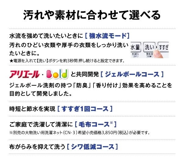 [レンタル] アクア AQW-V8R 8kg 全自動洗濯機 - 13