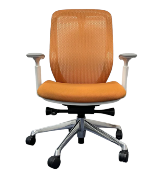 [レンタル] オカムラ Sylphy(シルフィー) ハイバック メッシュタイプ 可動肘 ナイロン双輪キャスター C686BW-FMR8 オフィスチェア ※1都3県のみ対応 - 2