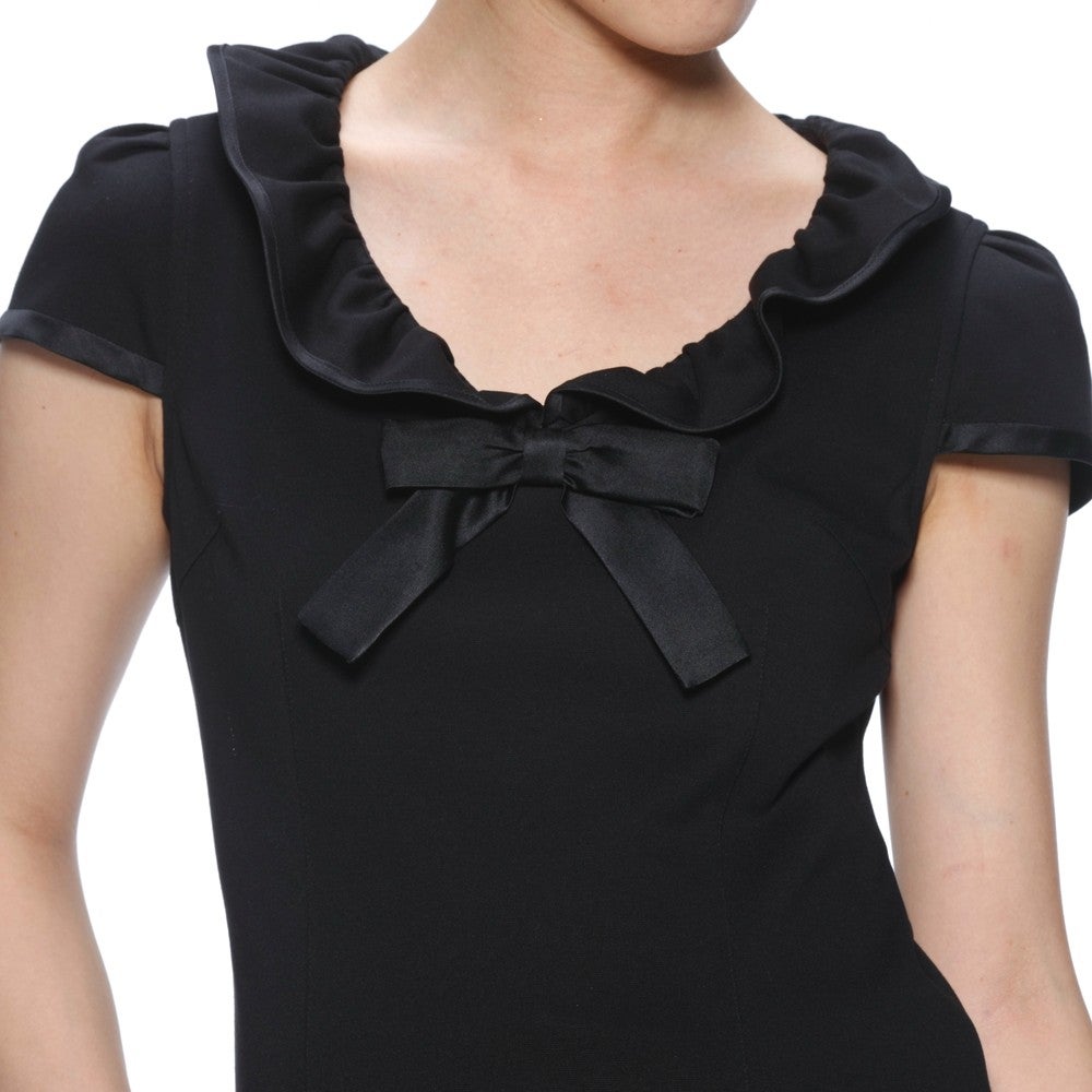 [レンタル] ルネ セレモニースーツ2点セット(ジャケット+ワンピース) ブラック / ホワイト×ブルーの宅配レンタル - 8