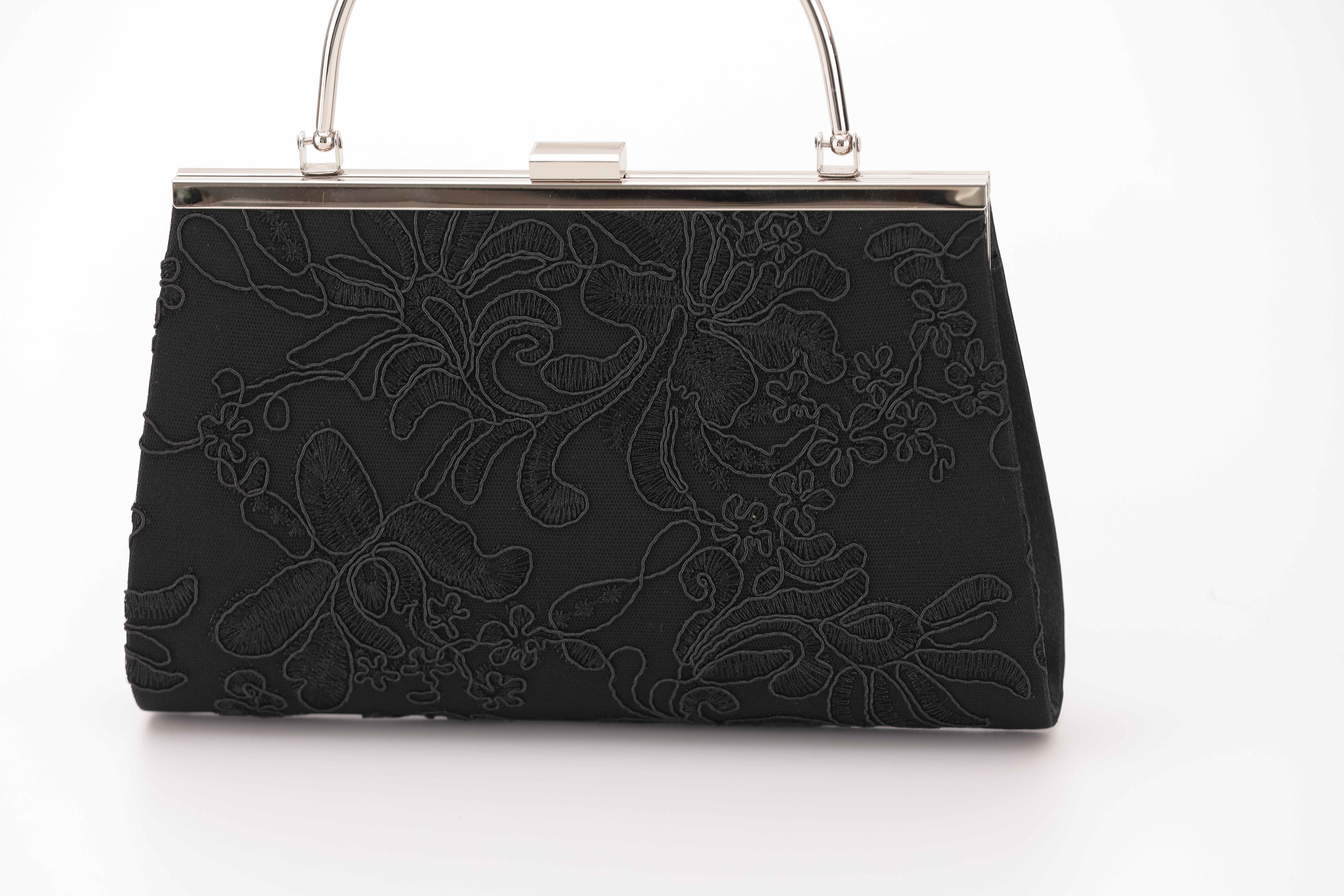 [レンタル] アートマリー 刺繍デザインパーティーバッグ ブラックの宅配レンタル - 4