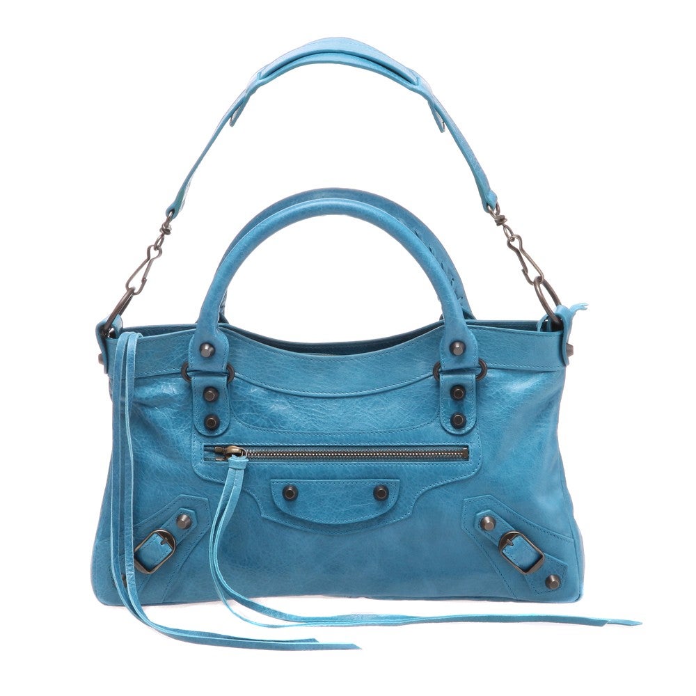 [レンタル] レディース バレンシアガ ファースト CLASSIC FIRST レザー ハンドバッグ - 7